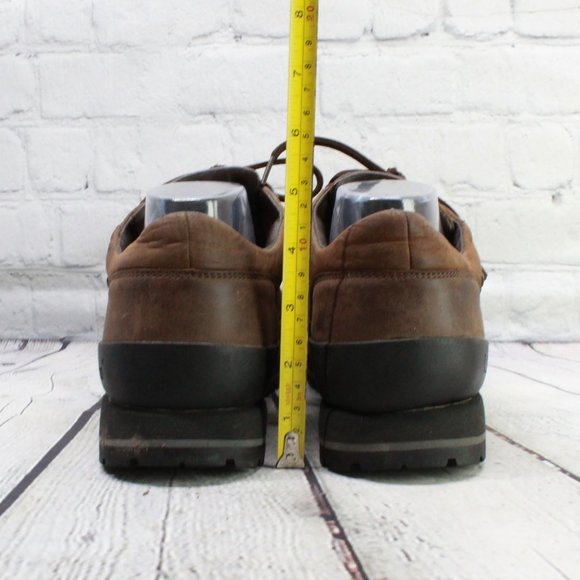 LL Bean Brown Leather Lace Up Vibram Sole Oxford Shoes Size 10 M - Picture 8 of 9